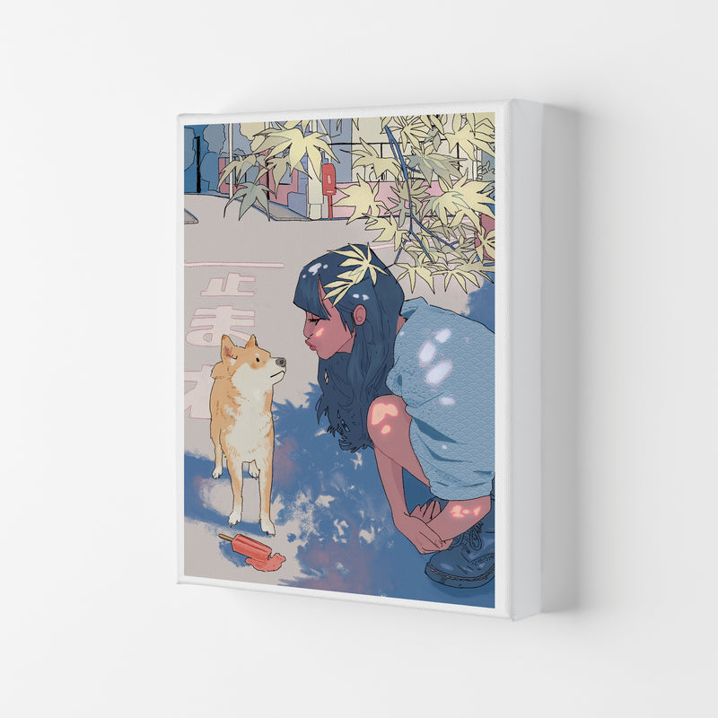 Shiba Art Print by Lucy Michelle Canvas