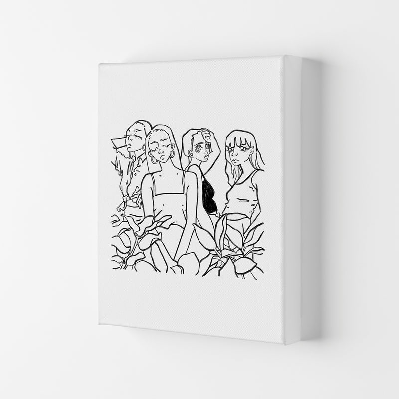 Girls Art Print by Lucy Michelle Canvas