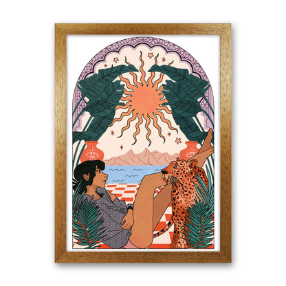 Jaguar Art Print by Lucy Michelle Oak Grain