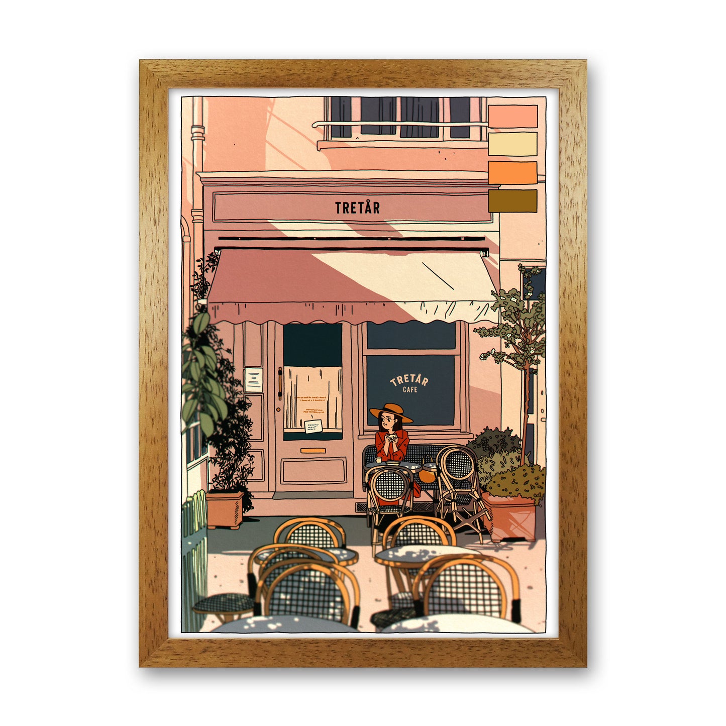 Tretar Art Print by Lucy Michelle Oak Grain