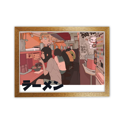 Ramen Art Print by Lucy Michelle Oak Grain