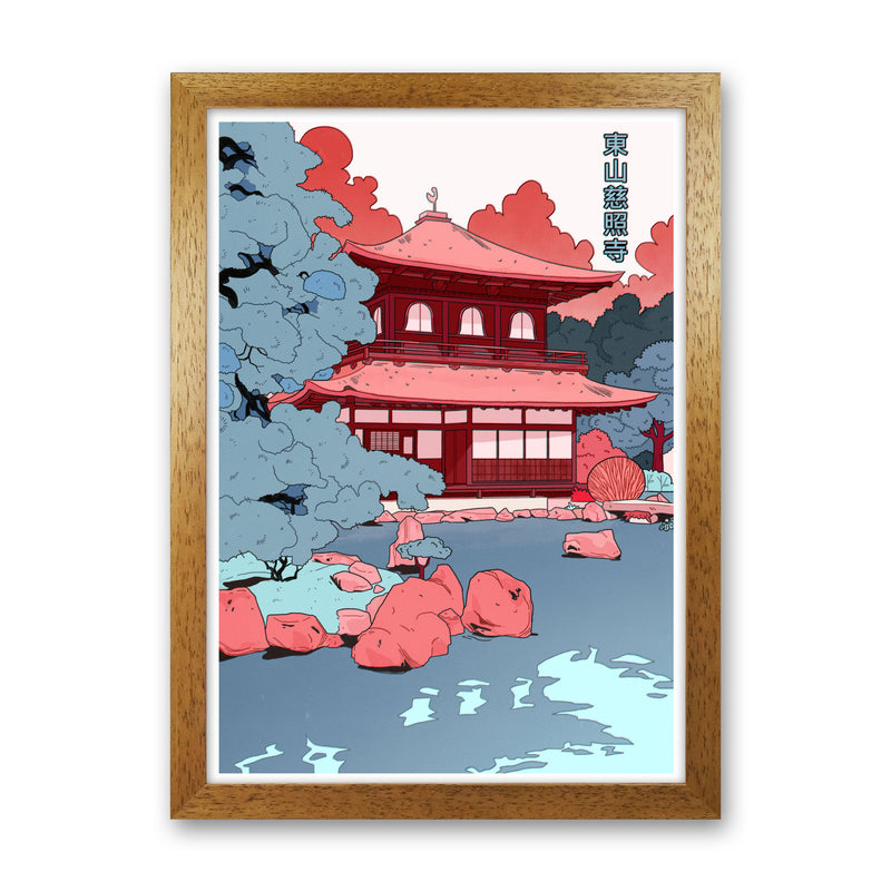 Ginkakuji Art Print by Lucy Michelle Oak Grain