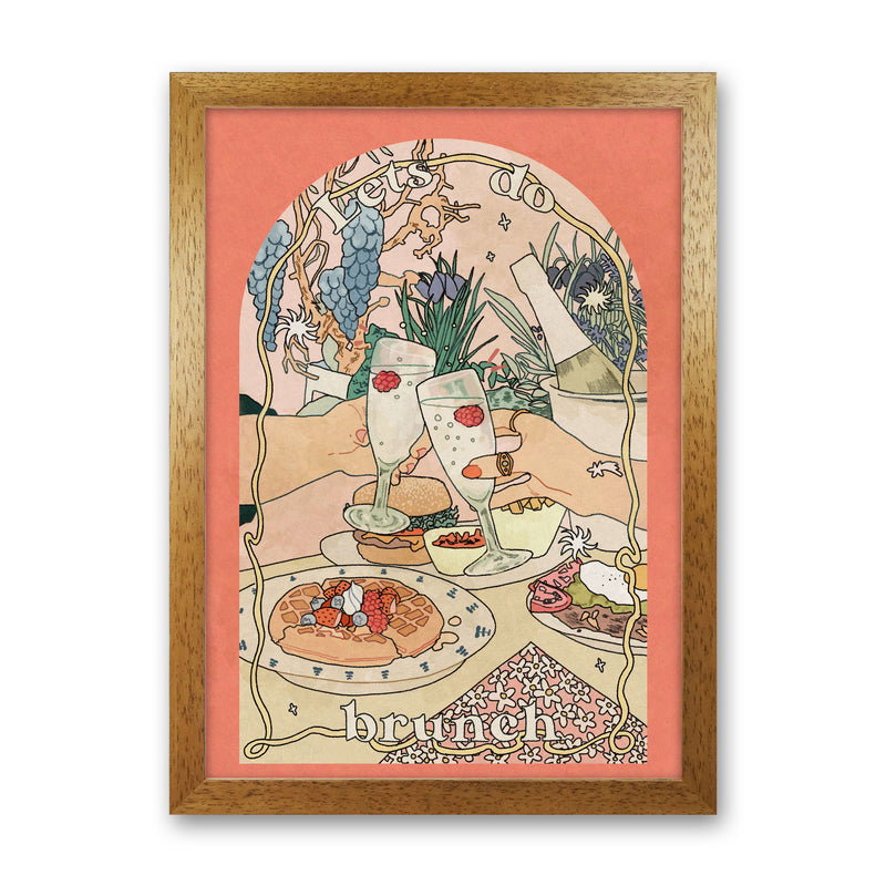 Lets Do Brunch Art Print by Lucy Michelle Oak Grain