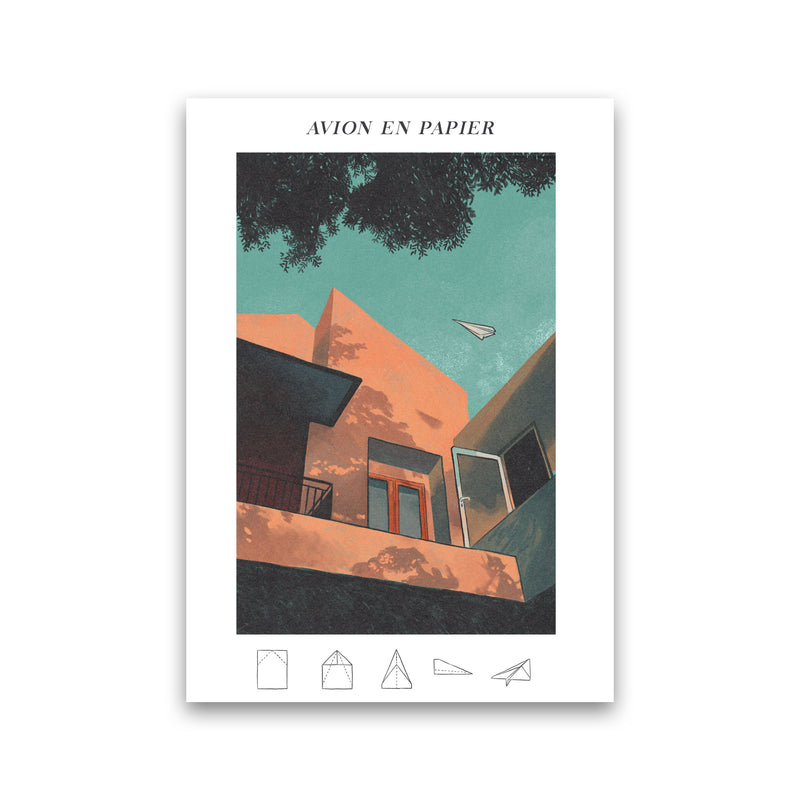 Avion En Papier Art Print by Lucy Michelle Print Only