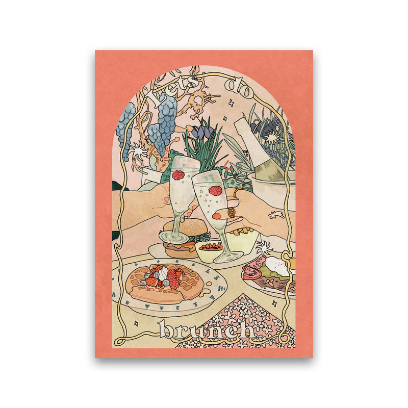 Lets Do Brunch Art Print by Lucy Michelle Print Only
