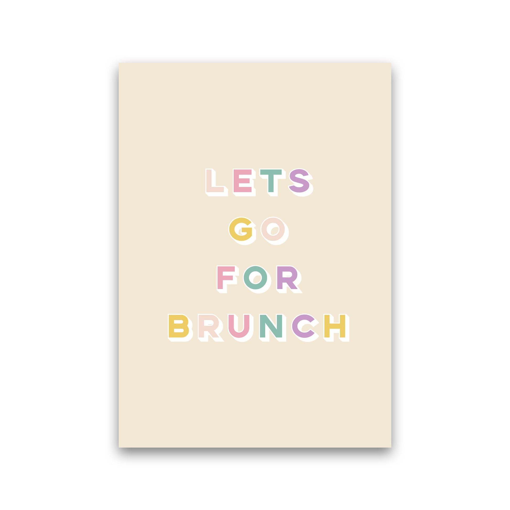 Lets Go For Brunch Art Print by Lucy Michelle Print Only
