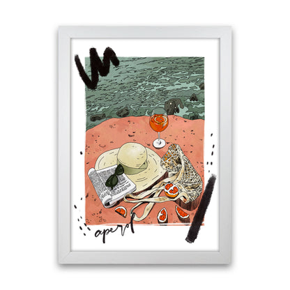 Aperol Art Print by Lucy Michelle White Grain