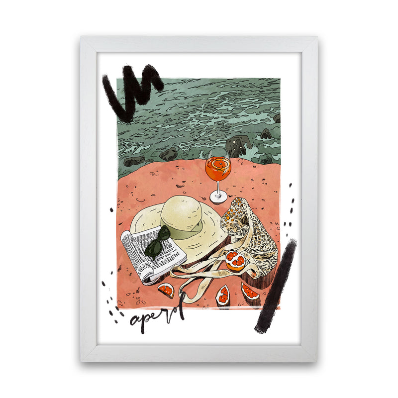 Aperol Art Print by Lucy Michelle White Grain