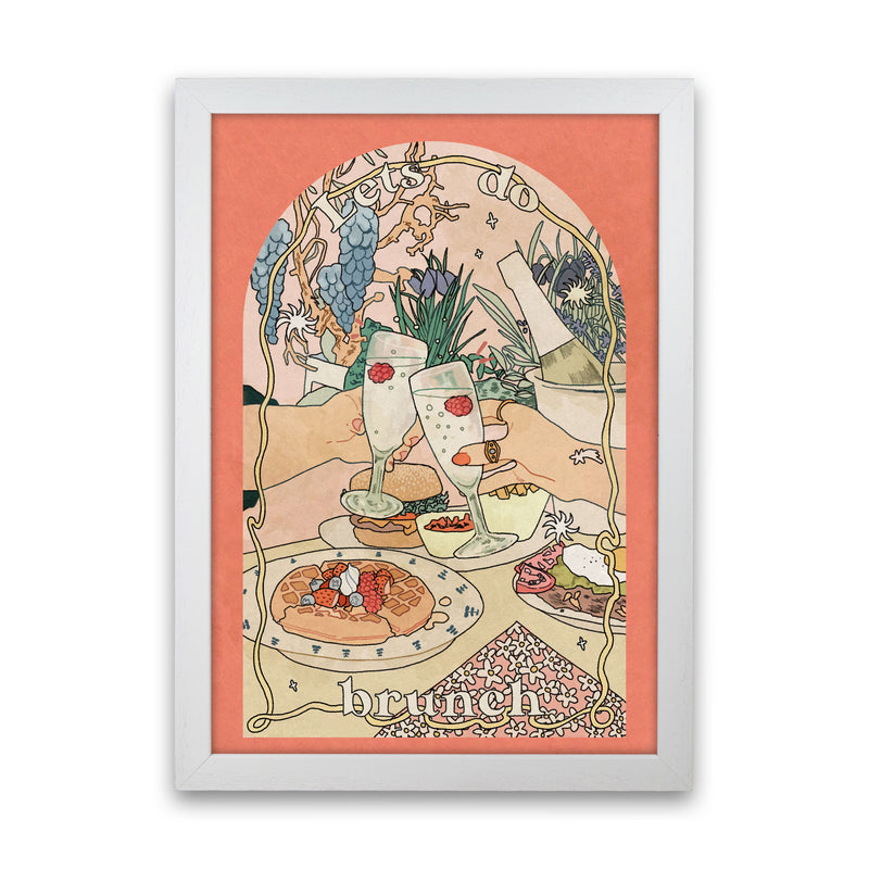 Lets Do Brunch Art Print by Lucy Michelle White Grain