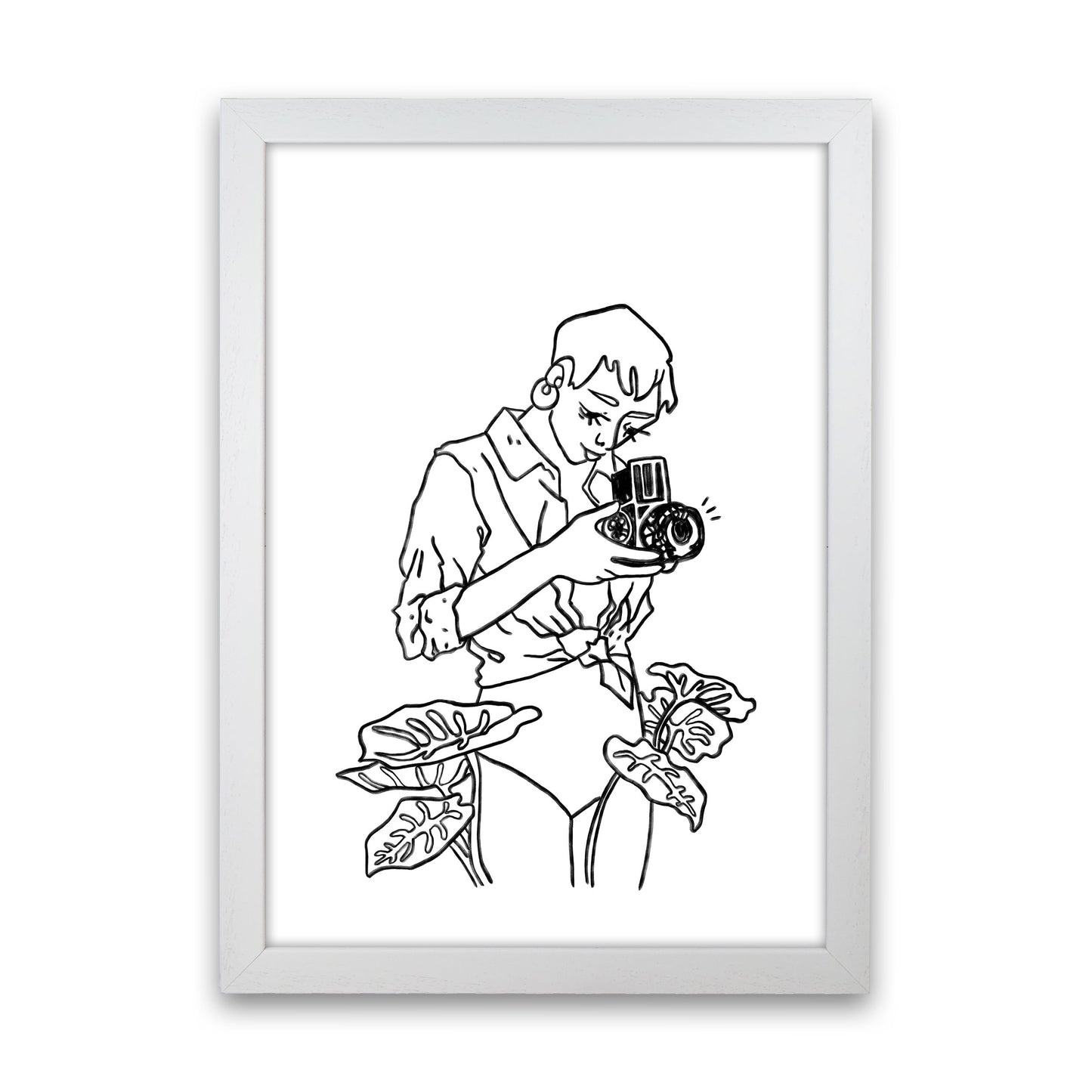 Snap Art Print by Lucy Michelle White Grain