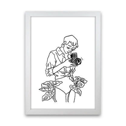 Snap Art Print by Lucy Michelle White Grain