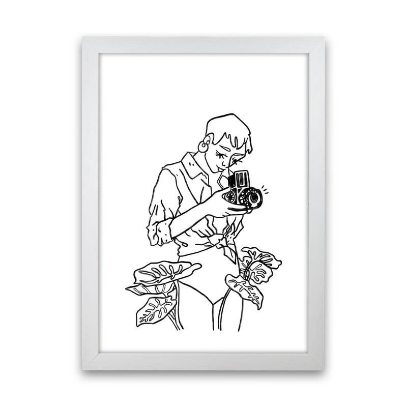 Snap Art Print by Lucy Michelle White Grain
