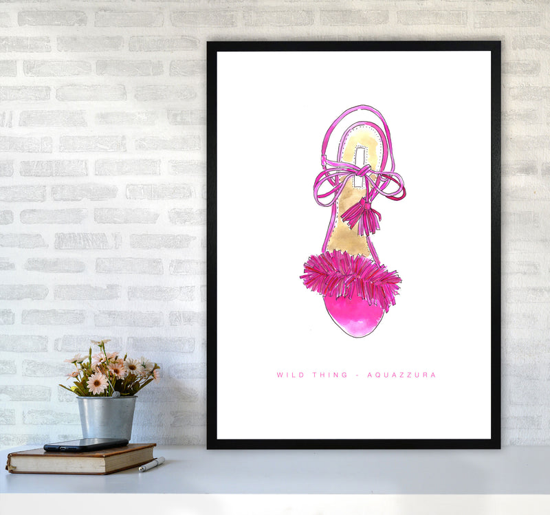 Aquazzura Pink Classic Sandal Modern Fashion Print A1 White Frame