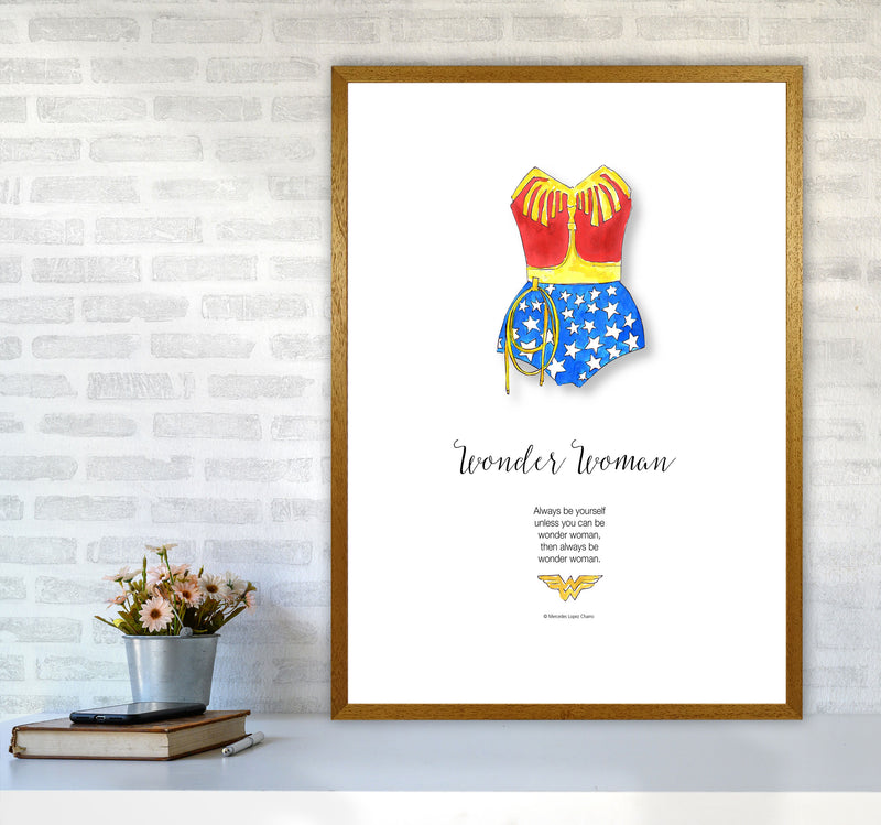 Vintage Wonder Woman Modern Fashion Print A1 Print Only