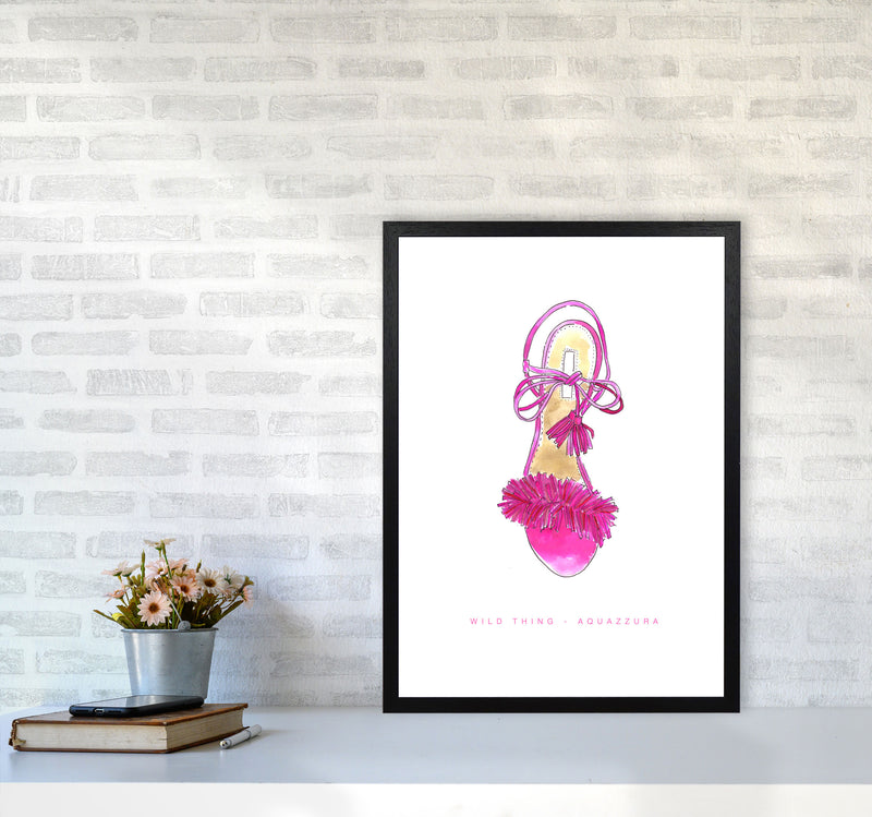 Aquazzura Pink Classic Sandal Modern Fashion Print A2 White Frame