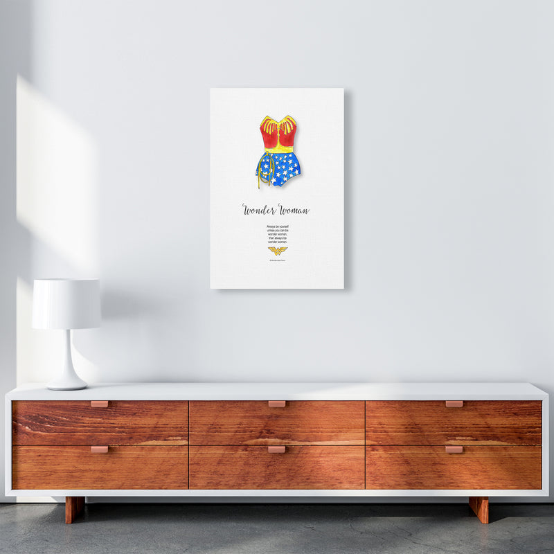 Vintage Wonder Woman Modern Fashion Print A2 Canvas