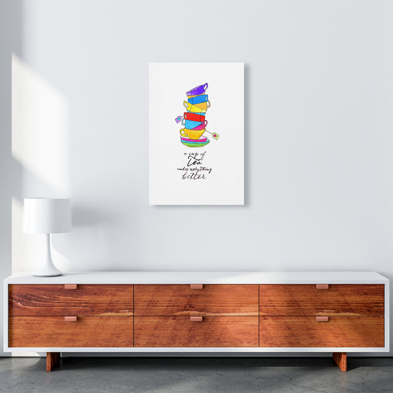 Cup Of Tea, Kitchen Food & Drink Art Prints A2 Canvas