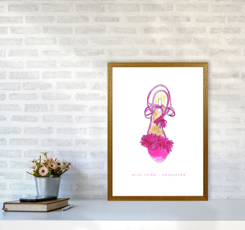 Aquazzura Pink Classic Sandal Modern Fashion Print A2 Print Only