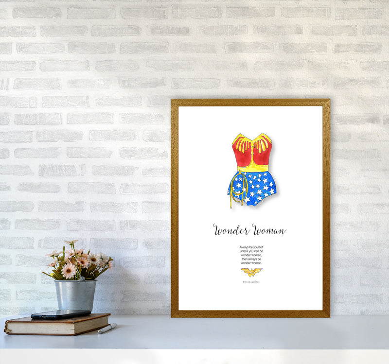 Vintage Wonder Woman Modern Fashion Print A2 Print Only