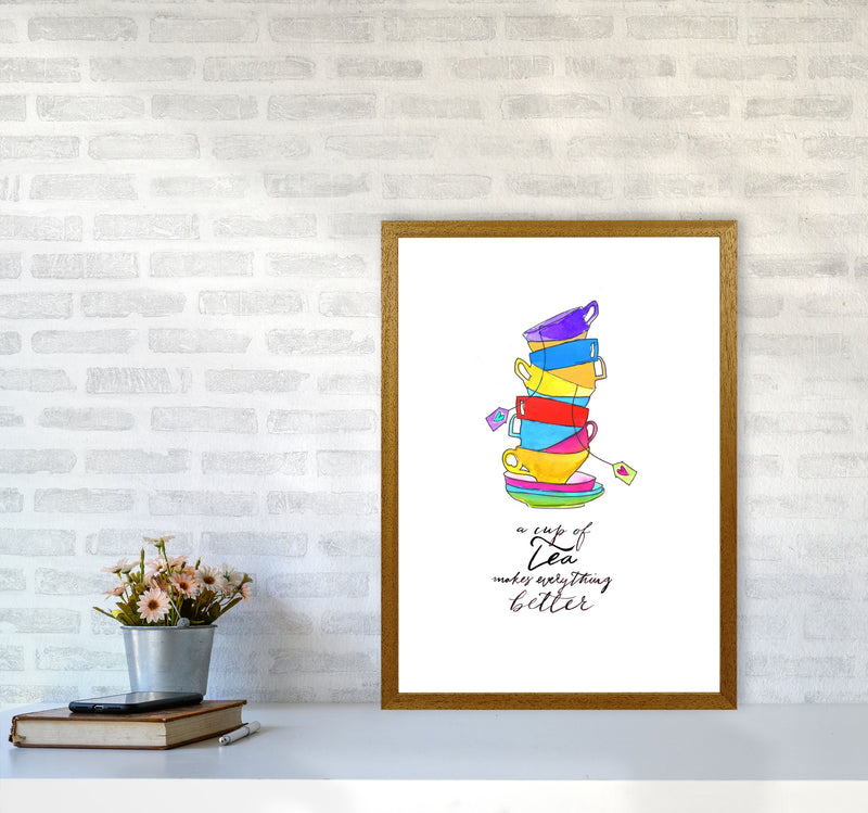 Cup Of Tea, Kitchen Food & Drink Art Prints A2 Print Only