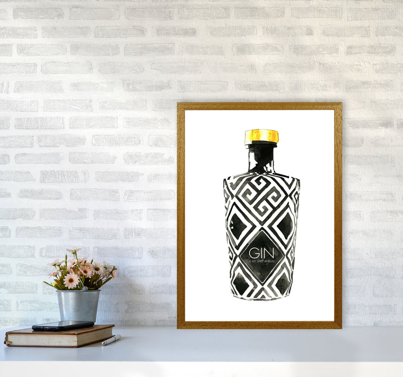 Gin Is My Spirit Animal, Kitchen Food & Drink Art Prints A2 Print Only