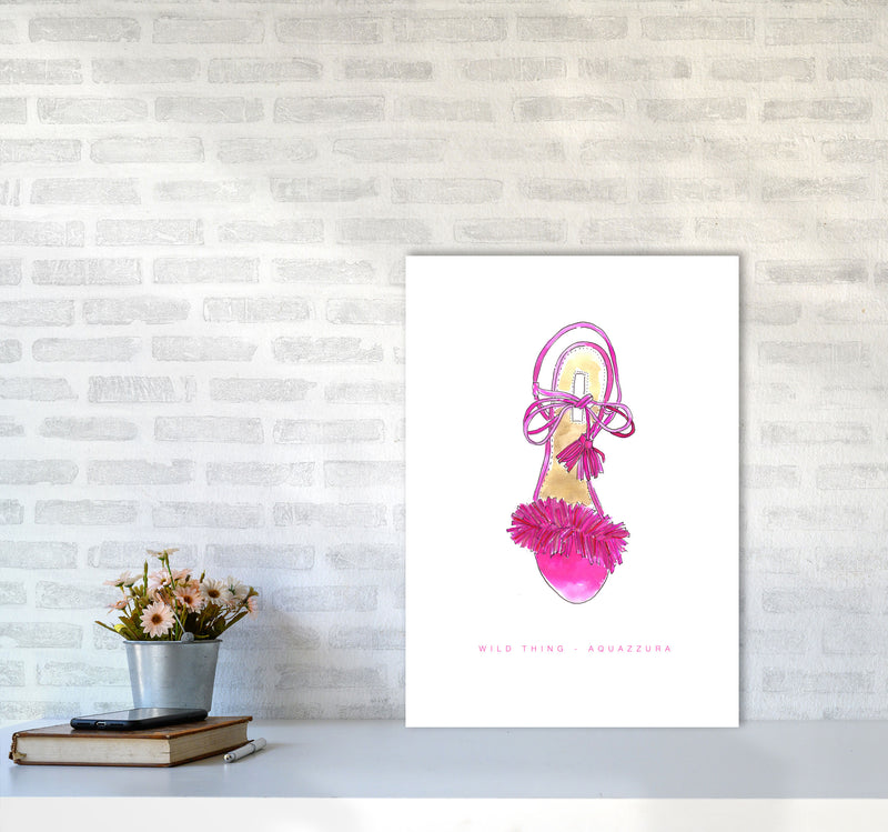 Aquazzura Pink Classic Sandal Modern Fashion Print A2 Black Frame