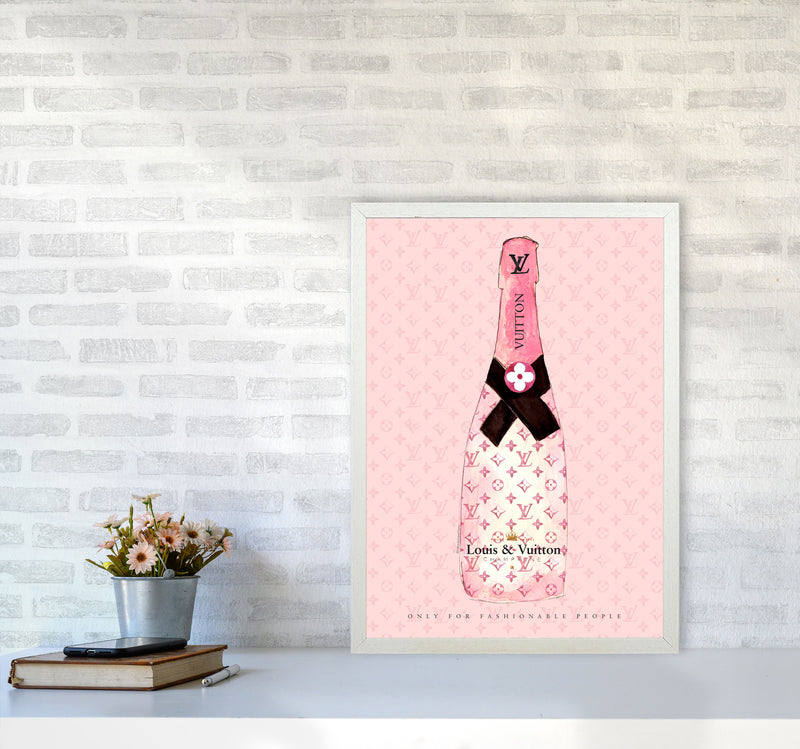 LV Fashion Champagne, Kitchen Food & Drink A2 Oak Frame