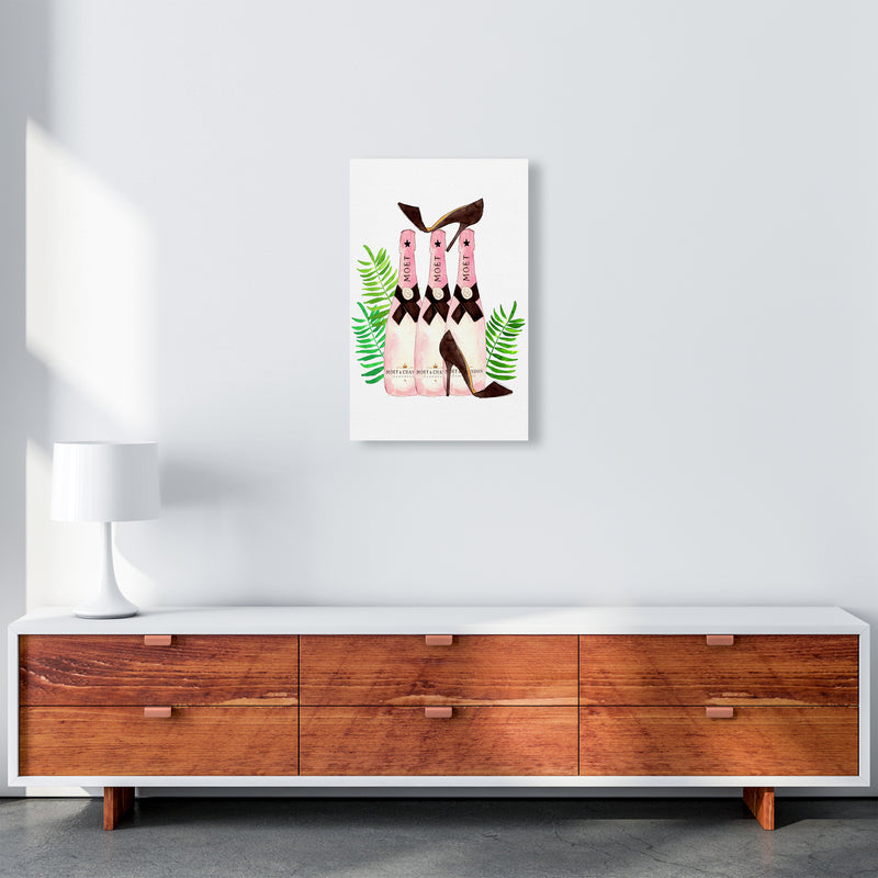 Moet And Heels, Kitchen Food & Drink Art Prints A3 Canvas