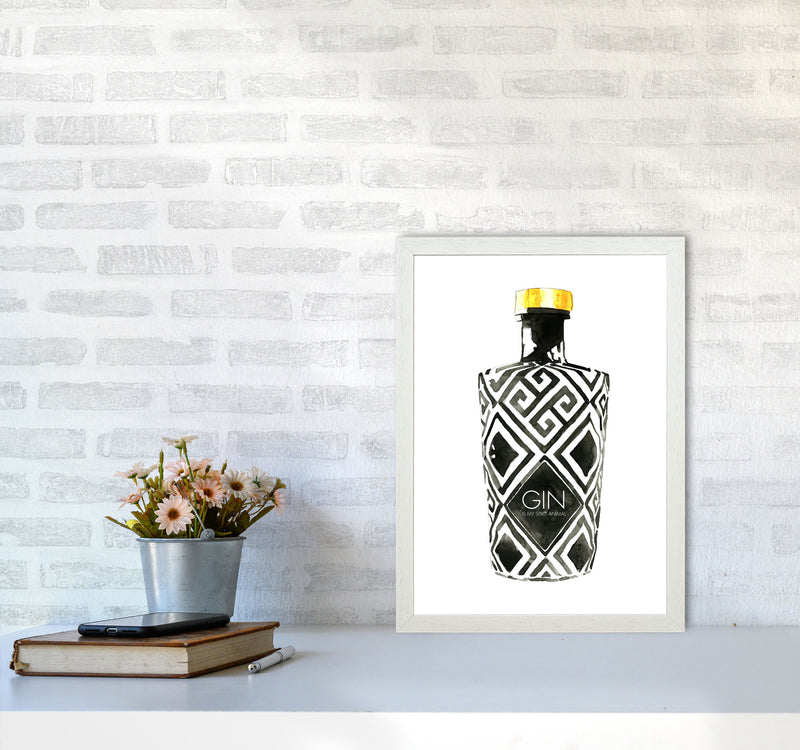 Gin Is My Spirit Animal, Kitchen Food & Drink Art Prints A3 Oak Frame