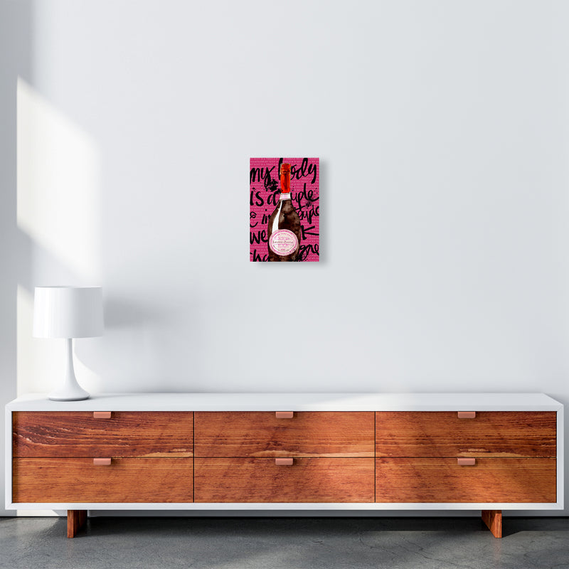 My Body Is A Temple Champagne, Kitchen Food & Drink Art Prints A4 Canvas