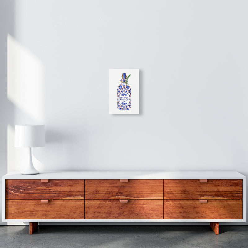 Save Water Drink Gin, Kitchen Food & Drink A4 Canvas