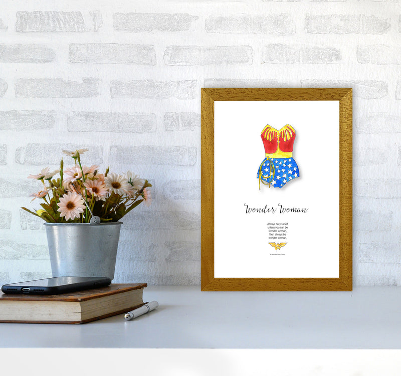 Vintage Wonder Woman Modern Fashion Print A4 Print Only
