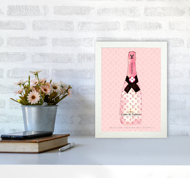 LV Fashion Champagne, Kitchen Food & Drink A4 Oak Frame