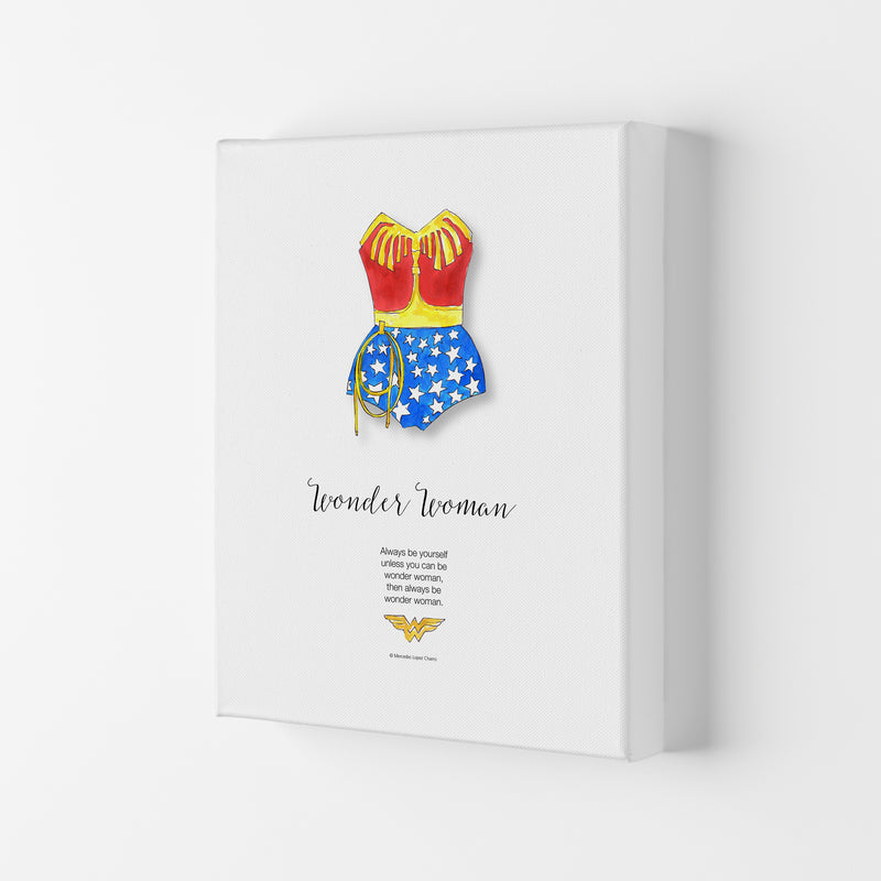 Vintage Wonder Woman Modern Fashion Print Canvas