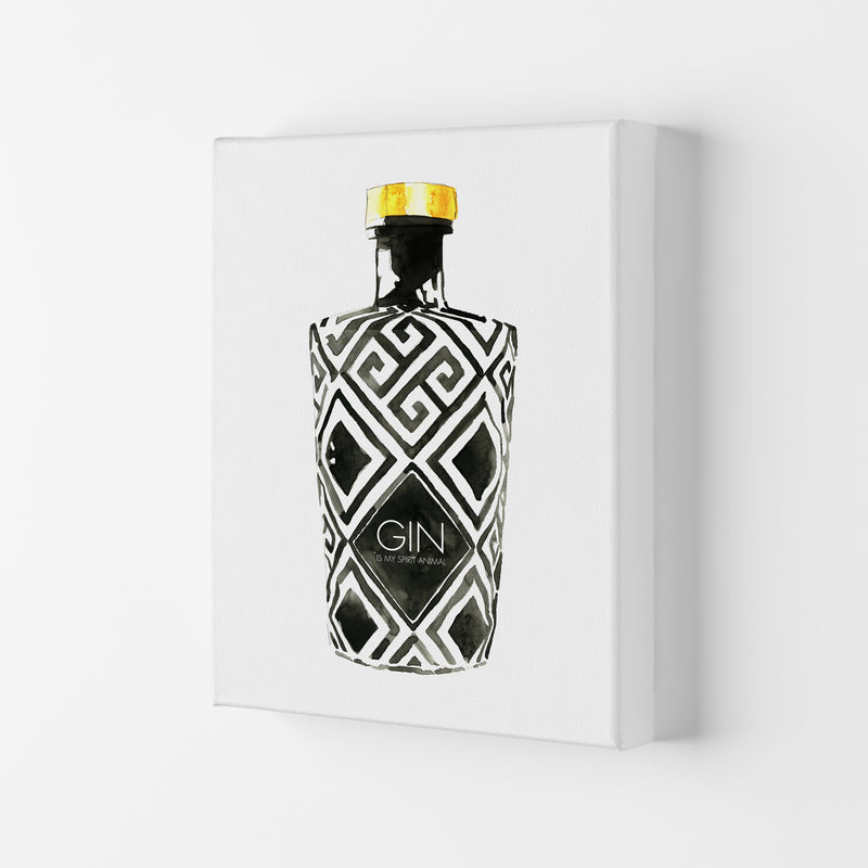 Gin Is My Spirit Animal, Kitchen Food & Drink Art Prints Canvas