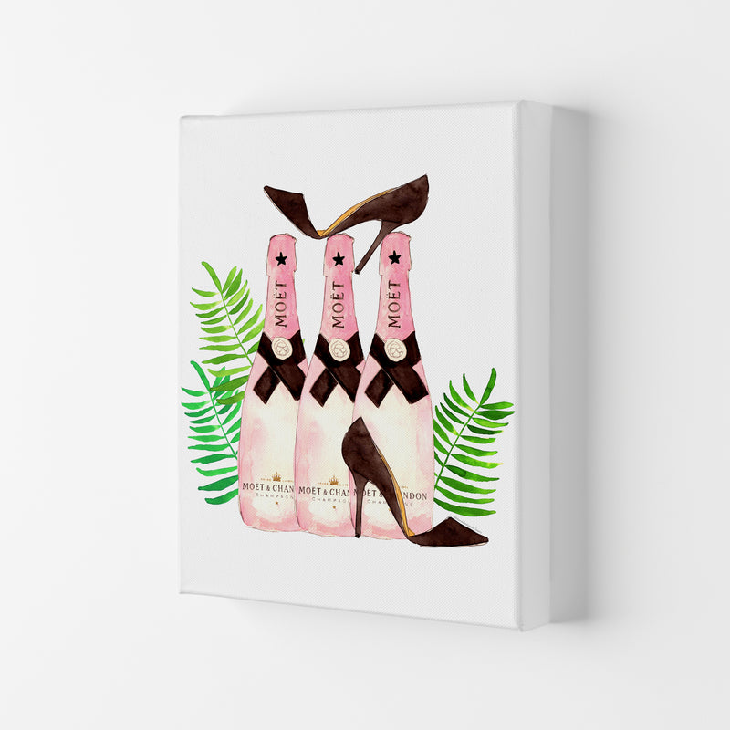Moet And Heels, Kitchen Food & Drink Art Prints Canvas