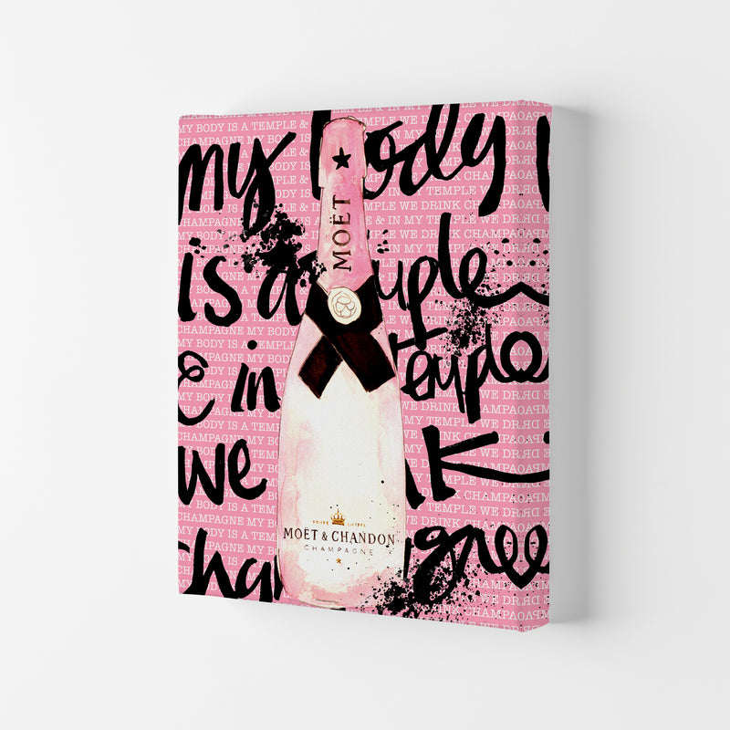 My Body Is A Temple Moet, Kitchen Food & Drink Art Prints Canvas