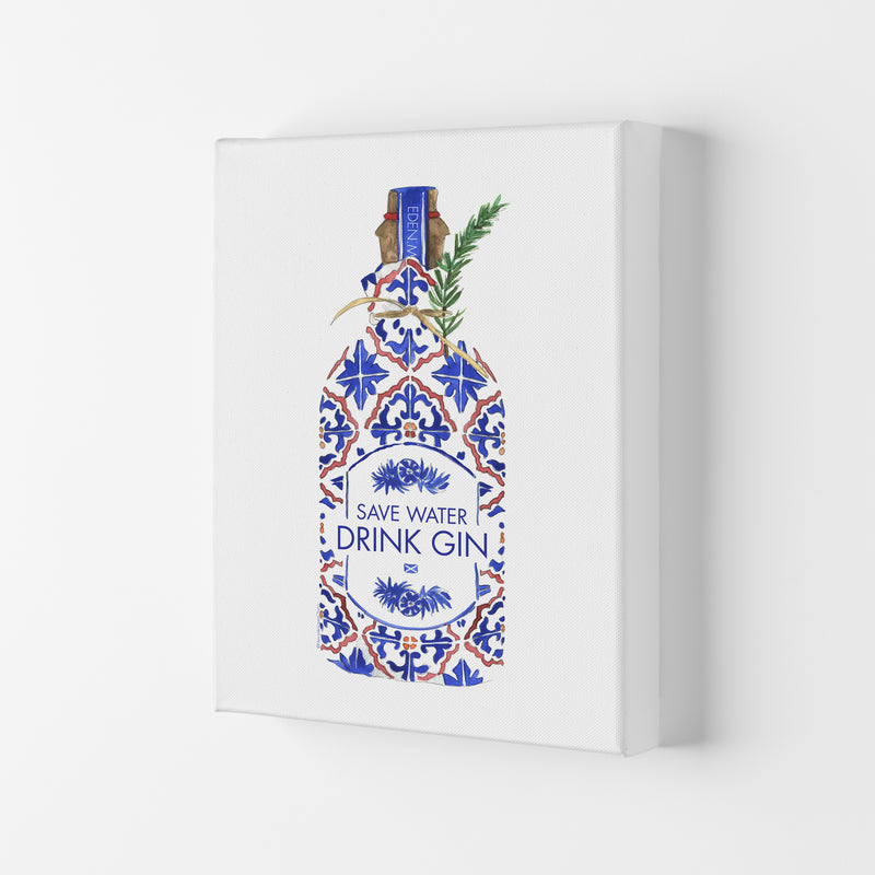 Save Water Drink Gin, Kitchen Food & Drink Canvas