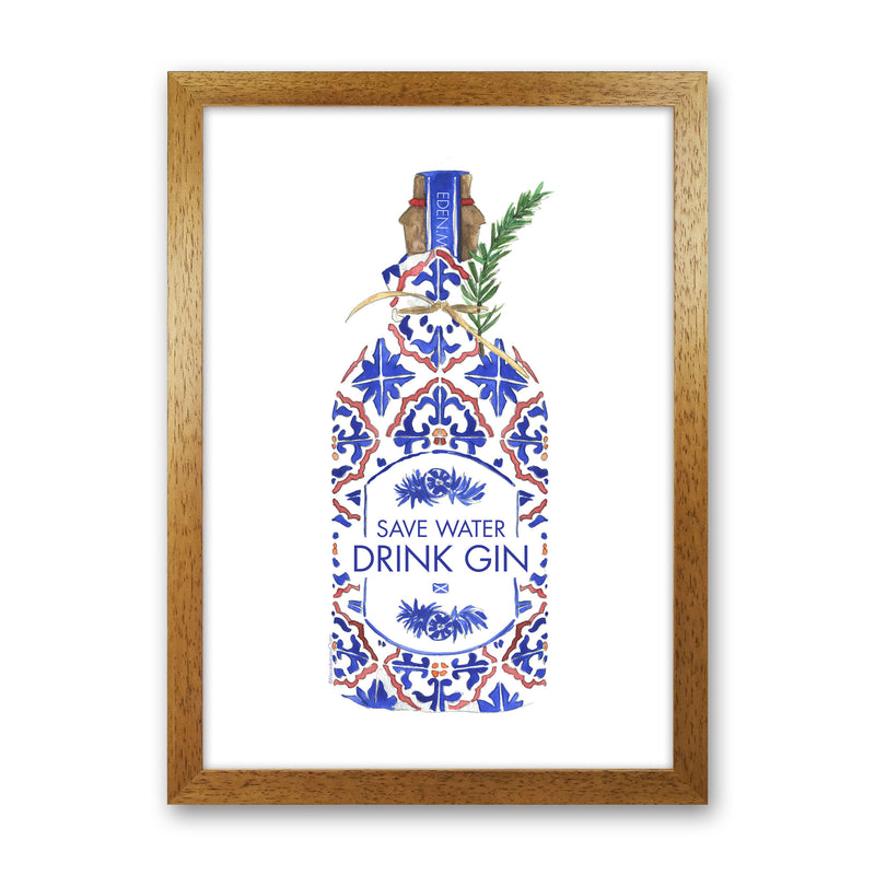 Save Water Drink Gin, Kitchen Food & Drink Oak Grain