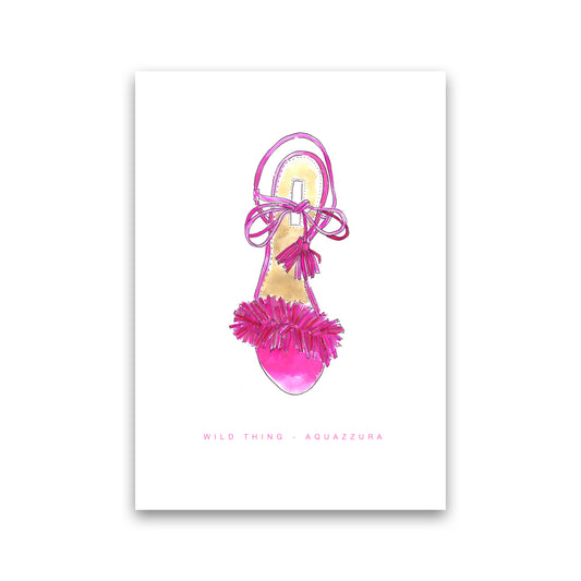 Aquazzura Pink Classic Sandal Modern Fashion Print Print Only