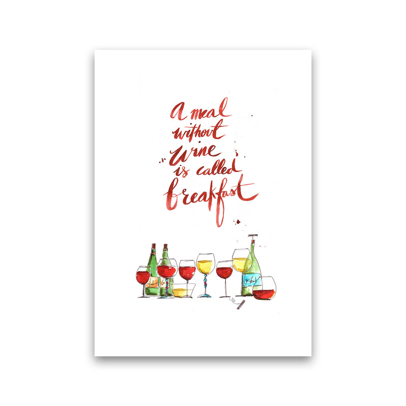 A Meal Without Wine, Kitchen Food & Drink Art Prints Print Only