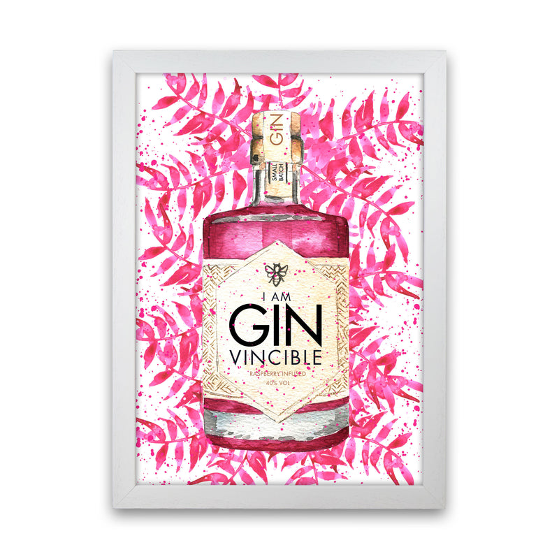 Ginvincible, Kitchen Food & Drink Art Prints White Grain