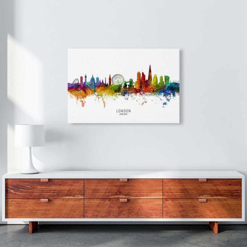 London England Skyline Art Print by Michael Tompsett A1 Canvas