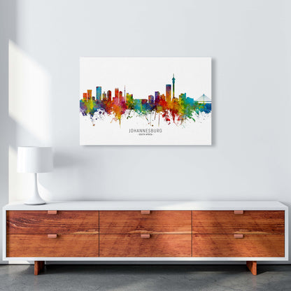 Johannesburg South Africa Skyline Print by Michael Tompsett A1 Canvas