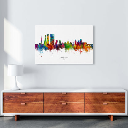 Madrid Spain Skyline Art Print by Michael Tompsett A1 Canvas