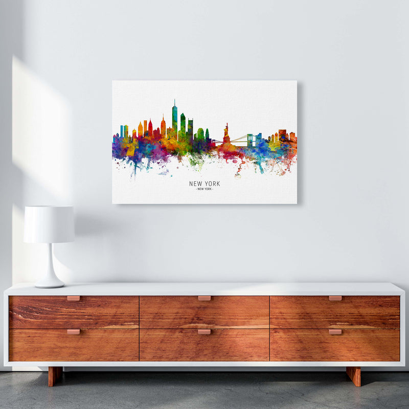 New York New York Skyline Art Print by Michael Tompsett A1 Canvas