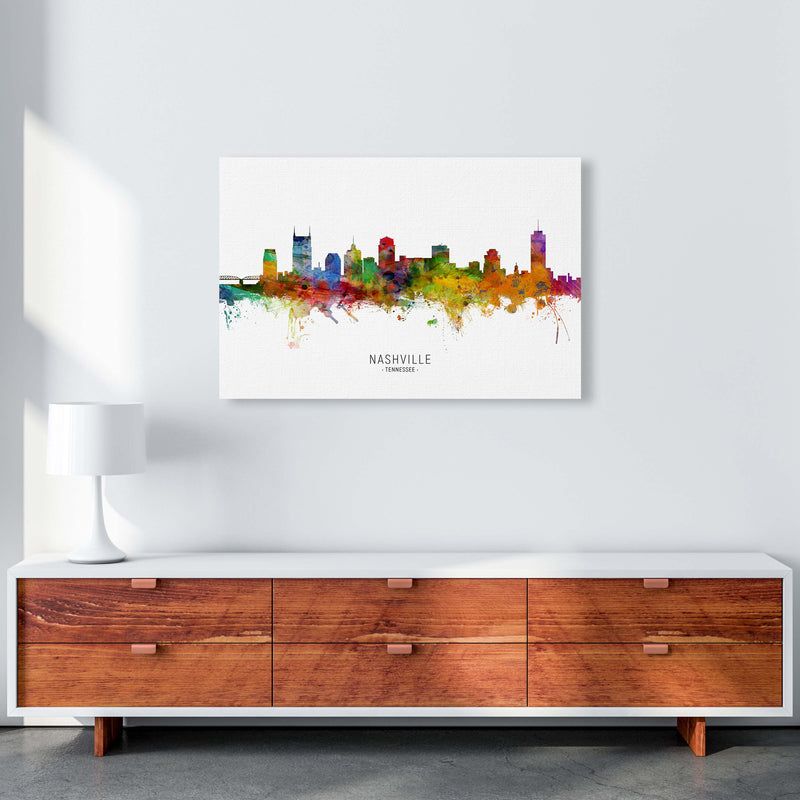 Nashville Tennessee Skyline Art Print by Michael Tompsett A1 Canvas