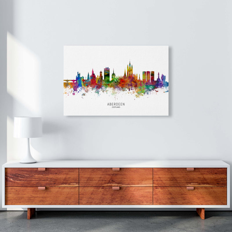 Aberdeen Scotland Skyline Art Print by Michael Tompsett A1 Canvas