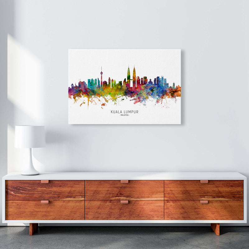 Kuala Lumpur Malaysia Skyline Art Print by Michael Tompsett A1 Canvas