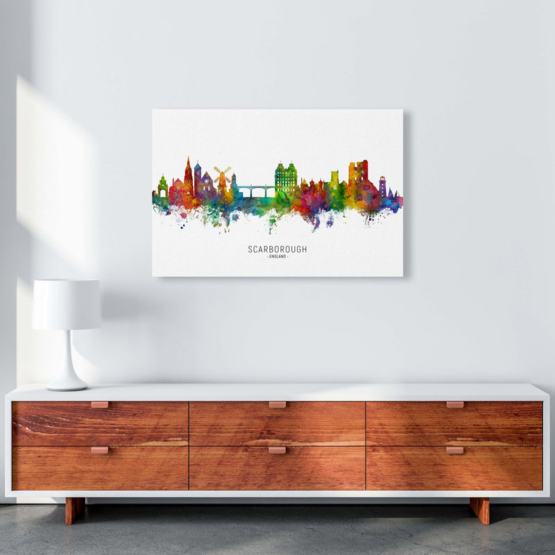 Scarborough England Skyline Art Print by Michael Tompsett A1 Canvas